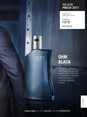 Ohm black precio catalogo 2025