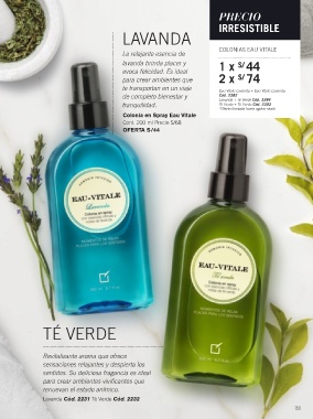 Colonia relajante sales de yanbal